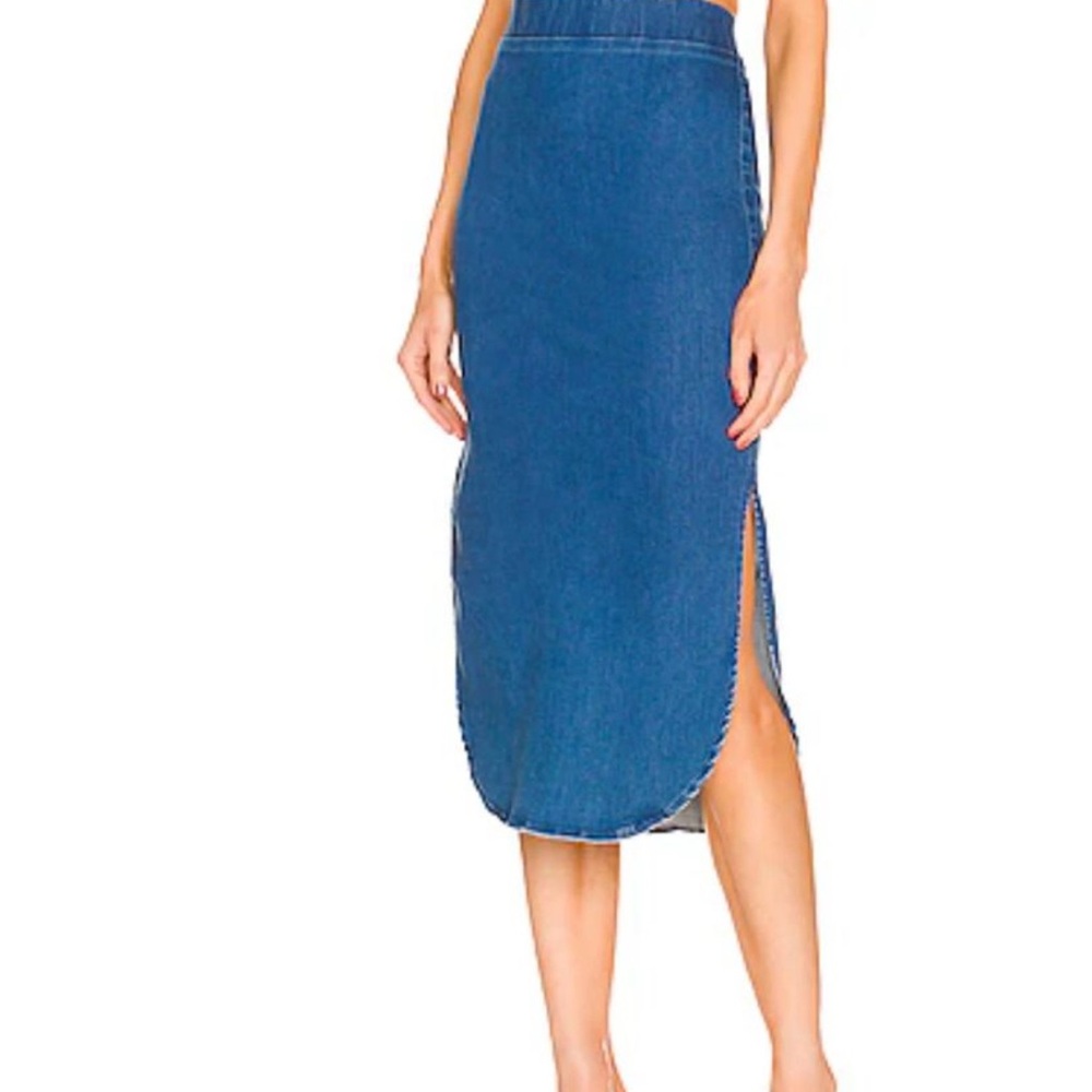 Frank and Eileen Donegal Unforgettable Denim Midi Skirt